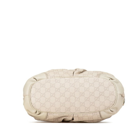 GUCCI White Leather Shoulder Bag - Picture 3 of 11